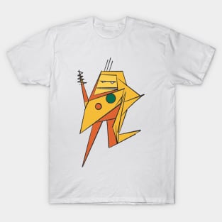 Zap the robot yellow and orange T-Shirt